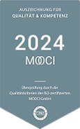 Siegel Mooci Auszeichnung für Qualität & Kompetenz 2024