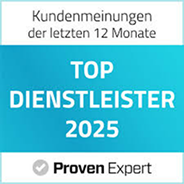 Siegel Provenexpert Top Dienstleister 2025