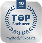 Siegel myBody Experte und 10 Jahre TOP Facharzt